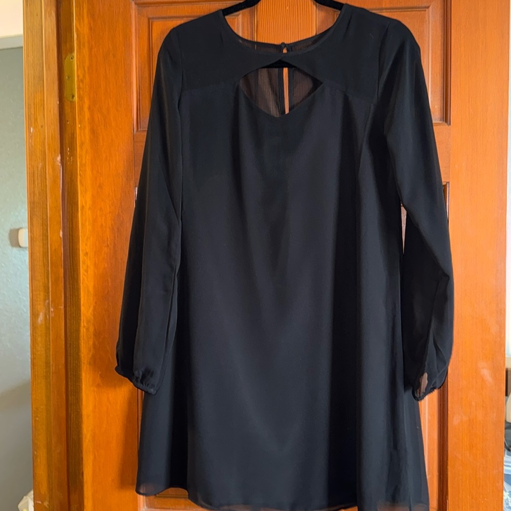 BCBGeneration Black Lined Dress-Size M-EUC